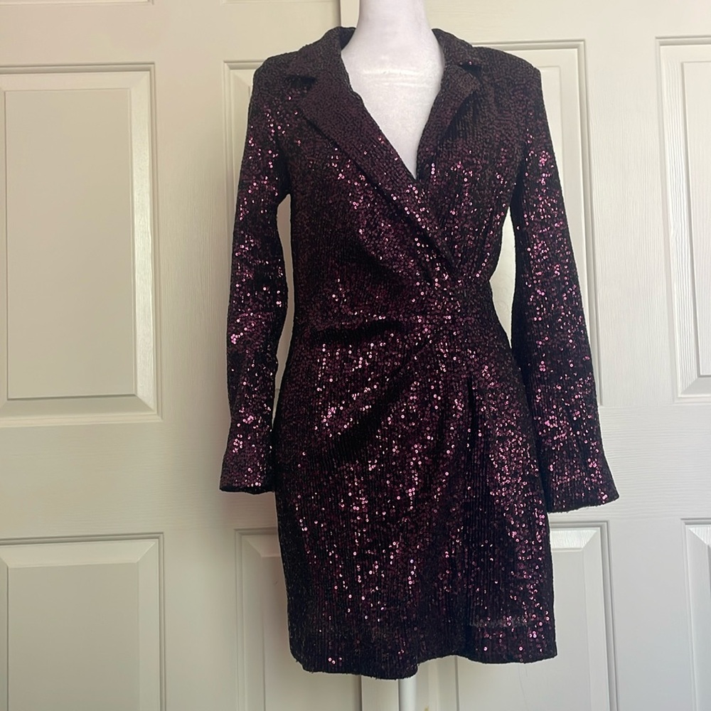 Zara  sequence Blazer dress size small very stretchy